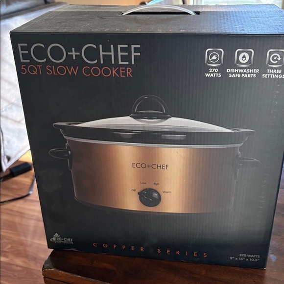 ECO.CHEF Other - Copper Slow Cooker - 5QT